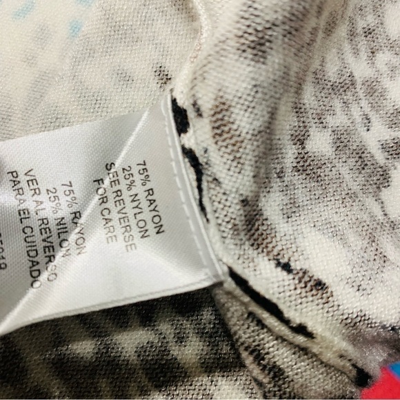 Joseph A cardigan with artsy print women’s size medium M - Picture 5 of 7